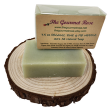 ORGANIC PINE FIR Needle Soap All Natural Handmade Essential Oil Bath Body Bar 100% Pure Eco Friendly Gluten Free Biodegradable Wrap 3.5 oz