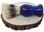 MEN'S SHAVING BOAR BRUSH Navy Blue Grooming Men Shave Natural Bristles Plastic
