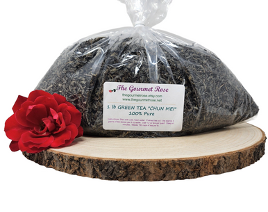 1 lb CHUN MEI GREEN TEA Certified Kosher Whole Leaf Loose Wild Crafted Craft Chun Mee Dry Cut Dried Herbal Food Grade Culinary Pure Natural Wholesale Bulk