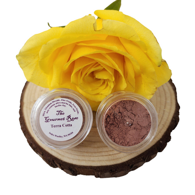 TERRA COTTA BLUSH Blusher ~Fair Light Medium Tan Dark Deep Skin Tones ~Minerals 100% All Natural Mineral Makeup 10 Gram Jar 3 Grams By Weight Size