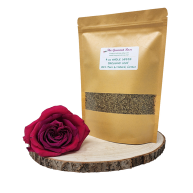 4 oz GREEK OREGANO WILDCRAFTED Cut True Leaf Mediterranean Greece Certified Kosher Dried Dry Culinary Seasoning True Herb Spice Bulk Eco Biodegradable Bag Compostable Packaging