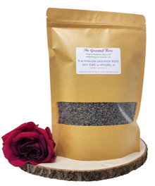 4 oz ENGLISH LAVENDER BUD TEA Edible Buds Flower Sprinkles Food Garnish Toppers Ultra Super Blue Dried Dry French Culinary 1st #1 Grade Eco Bag