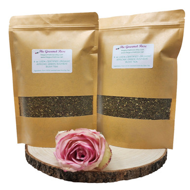 1 lb ORGANIC GREEN ROOIBOS Tea Certified Kosher Dried African Bush Caffeine Free Loose Herbal Beauty Skin Antioxidant Bulk Wholesale