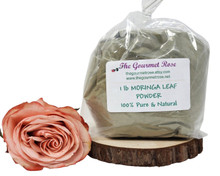 1 lb MORINGA LEAF POWDER Dried Tea Sifted Loose Certified Kosher Culinary Food Grade Herbal Energy Vitality Wellness Herb Face Masks Soaps Bulk Wholesale 16 oz