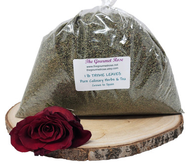 1 lb THYME LEAF CUT DRIED WILDCRAFTED Wild Crafted Dry Culinary Food Seasoning Tea Herbs Spice Baking Cooking Kosher German Garden Common Bulk Wholesale