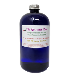16 oz ORGANIC ACNE TONER All Natural Remedy Blemish Tea Tree Apple Cider Vinegar Facial Face Astringent Cleansing Alcohol Free Wholesale