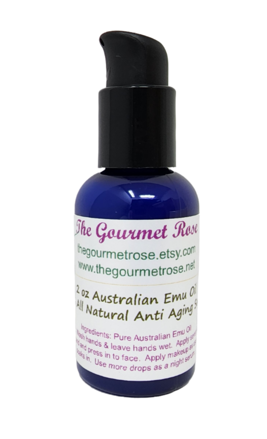 2 oz AUSTRALIAN EMU OIL & TEA TREE OIL Pure 100% Natural Complexion Anti-Bacterial  Facial Face Lotion Treatment Serum Dropper Bottle ANTI ACNE BLEMISH - THE  GOURMET ROSE