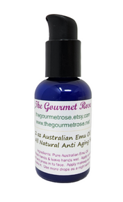 2 oz AUSTRALIAN EMU OIL & TEA TREE OIL Pure 100% Natural Complexion Anti-Bacterial Facial Face Lotion Treatment Serum Dropper Bottle ANTI ACNE BLEMISH 