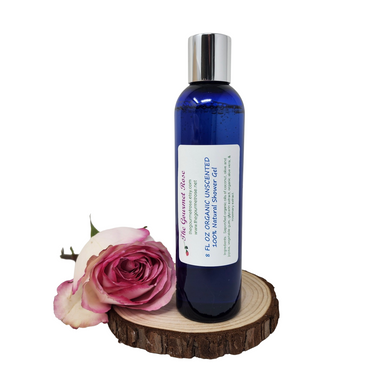 8 oz ORGANIC UNSCENTED SHOWER Gel Certified All Natural Olive Oil Body Wash Liquid Bath Soap Cleanser Vegan Sensitive Skin Castile Biodegradable Eco