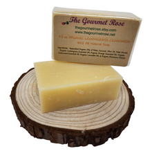 3.5 oz ORGANIC LEMONGRASS CEDARWOOD Soap Citrus Cedar Orange Lavandin Essential Oil Natural Cold Process Bath Bar Biodegradable Eco Friendly