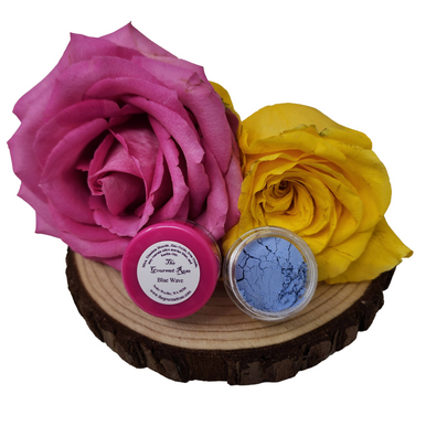 BLUE WAVE EYESHADOW Powder All Skin Tones Iridescent Eye Shadow Minerals 100% All Natural Organic Mineral Makeup 5 Gram Jar 1.5 Grams Weight