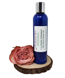 8 oz ORGANIC PEPPERMINT SHOWER Gel 100% All Natural Olive Oil Body Wash Liquid Bath Soap Cleanser Vegan Essential Oil Castile Biodegradable