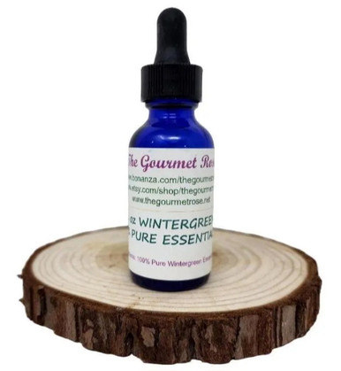 1 oz WINTERGREEN ESSENTIAL OIL Mint 100% Pure Undiluted Uncut Aromatherapy Therapeutic Grade Food Grade Breath Freshener Evergreen Shrub