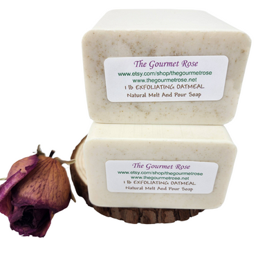 2 lb OATMEAL MELT & POUR Soap Making Base And Exfoliating 100% All Natural Dry Skin Remedy Pure Glycerin Premium Old Fashioned Oat Oats