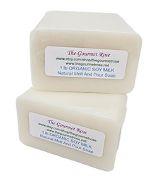 2 lb Organic Soy Milk Melt And Pour Soap Base Vegan Soymilk