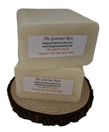 2 lb CREAMY GOATS MILK MELT AND POUR SOAP 100% Natural Glycerin Goat's Glycerine Base 32 oz