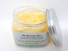 16 oz LEMONGRASS BATH & FOOT SOAK Mineral Epsom Sea Salts Handmade 100% All Natural Spa Pedicure