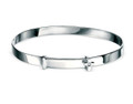 D for Diamond Cross Baby Bangle B775