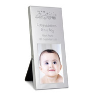 Personalised Train Kids New Baby Photo Frame