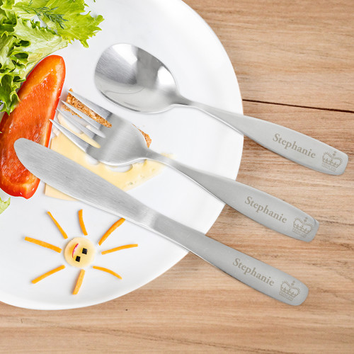 Personalised Princess Kids Cutlery Set