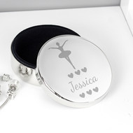 Personalised Ballerina Jewellery Trinket Box