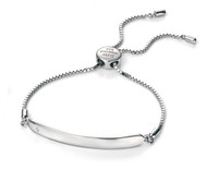 B4788 D for Diamond Girls Silver Bracelet