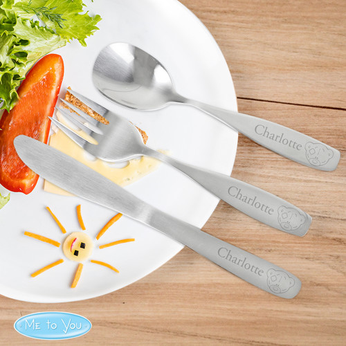 Personalised Tiny Tatty Teddy Cutlery Set