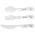 Kids plastic knife, fork and spoon set