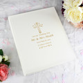 Gold cross personalised christening album