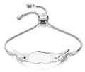 D for Diamond Silver Angel Wing Bracelet- B4877