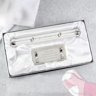 Personalised Silver Plated Christening Certificate Holder