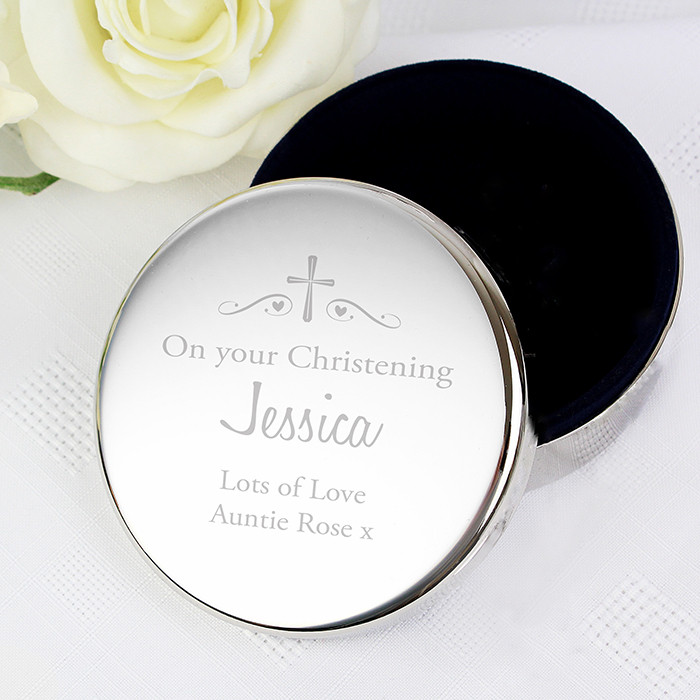 personalised christening jewellery box