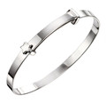 Silver Baby Bangle with Star B5081