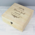 Personalised wedding keepsake box