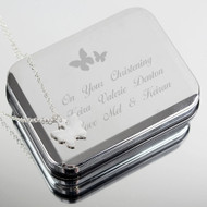 Personalised Butterfly Box and Butterfly Necklace