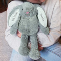Personalised grey cuddly bunny