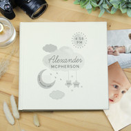 Star and clouds new baby photo album