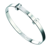 Classic silver baby bangle