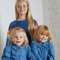 Children modelling the D for Diamond birthstone jewellery