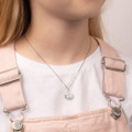 Diamond world locket necklace