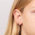 Girls heart earrings