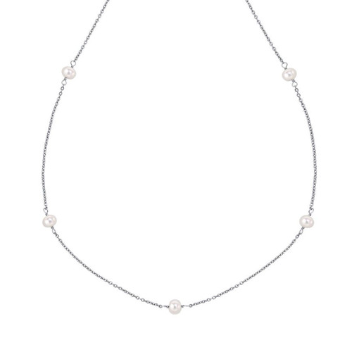 N4580W D for Diamond girls pearl station necklace
