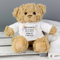 New Baby Teddy Bear with Personalised Top