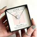 June birth flower necklace for girls