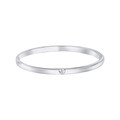 Maiden bangle with diamond heart