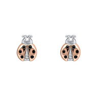 D for Diamond girls ladybird earrings