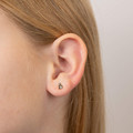 D for Diamond girls ladybird studs  E6433