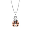 D for Diamond Ladybird Pendant with Diamond (P5420)