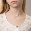 P5420 Girls D for Diamond Ladybird Pendant with Diamond 