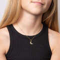 D for Diamond Girls Teddy on The Moon Necklace